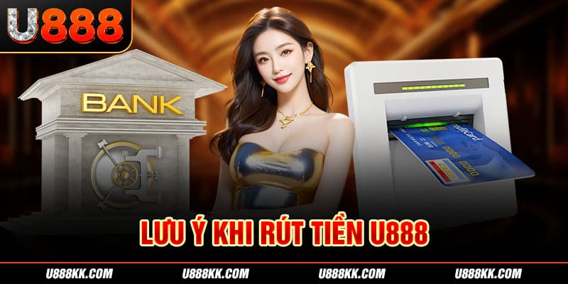 Lưu ý khi rút tiền U888