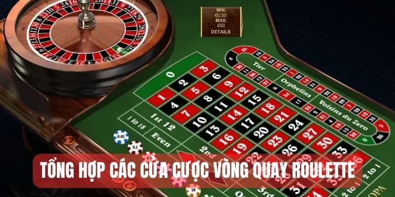 Cửa cược của vòng quay roulette